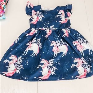 Toddler girl dress - unicorn dress